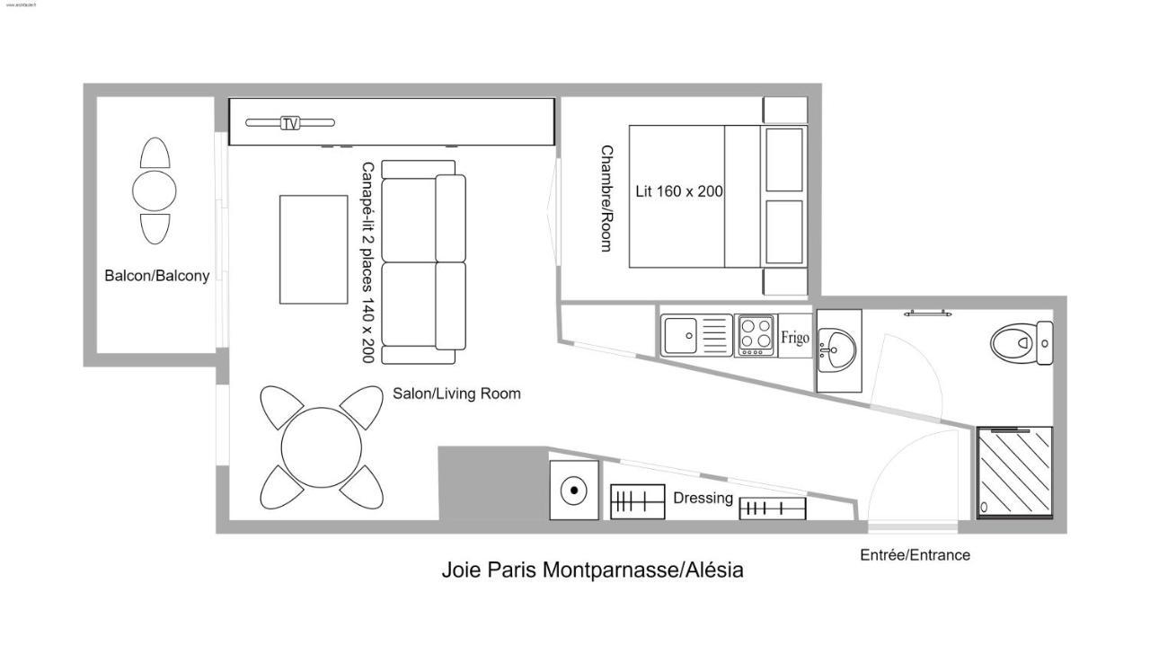 Appartement Joie Paris Montparnasse - Alésia Extérieur photo